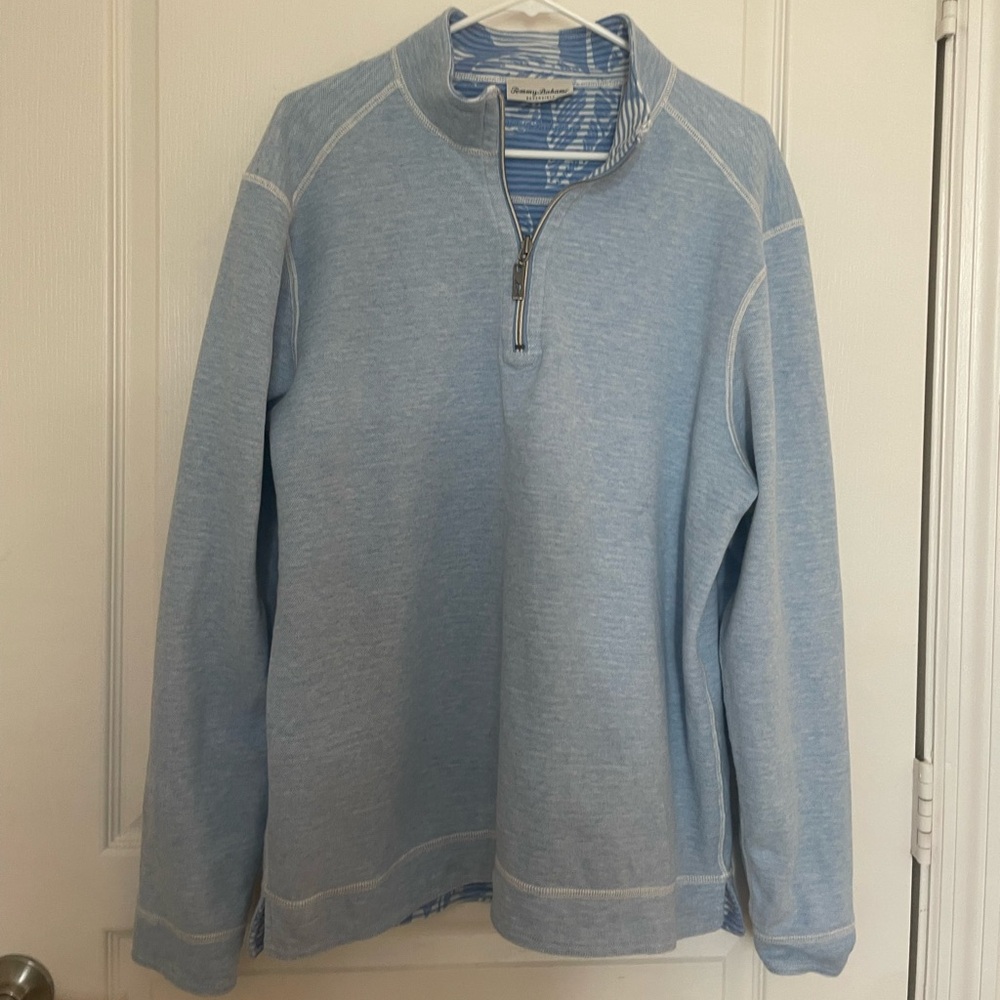 Tommy Bahama Coasta Beach Reversible Half-Zip Sweatshirt -L
